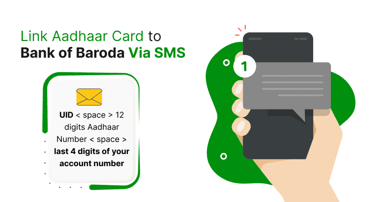 Link Aadhaar Card to Bank of Baroda Via SMS